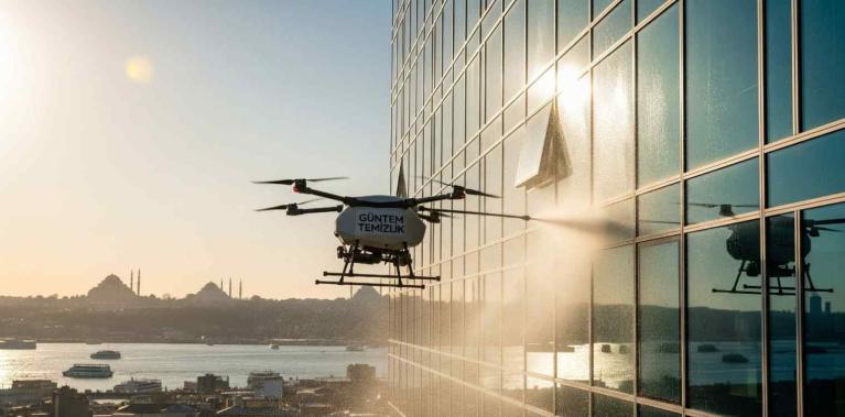 Drone ile dış cephe temizliği hizmetleri