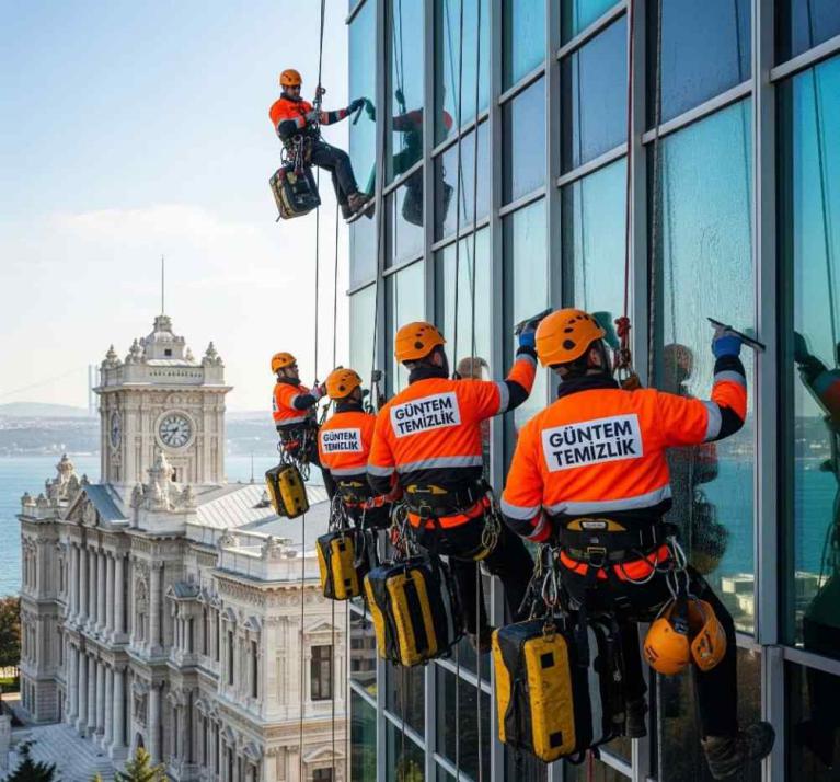 Endüstriyel dağcılık (iple erişim) yöntemiyle dış cephe temizliği hizmetleri