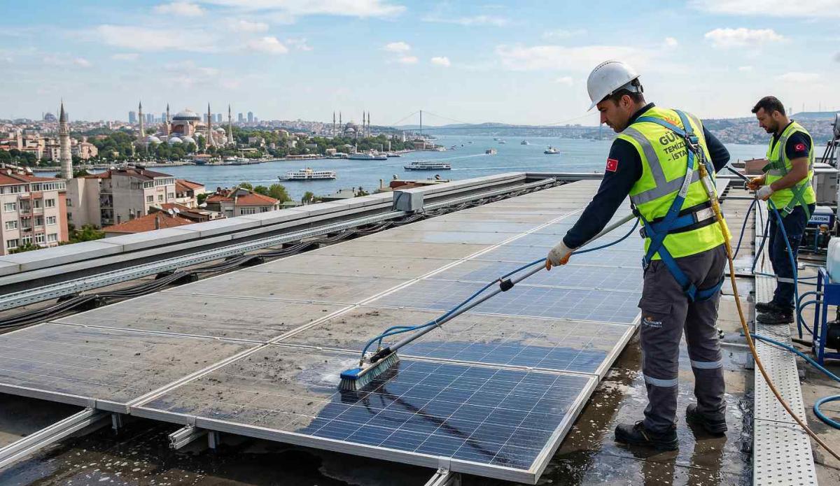 İstanbul'da güneş paneli temizleme hizmetleri