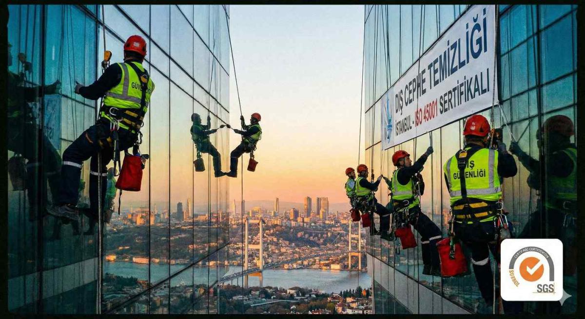 Sertifikalı dış cephe temizlik personeli