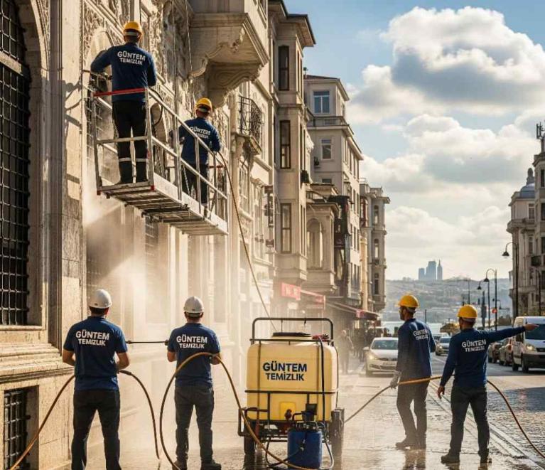 Yüksek basınçlı suyla dış cephe yıkama hizmetleri