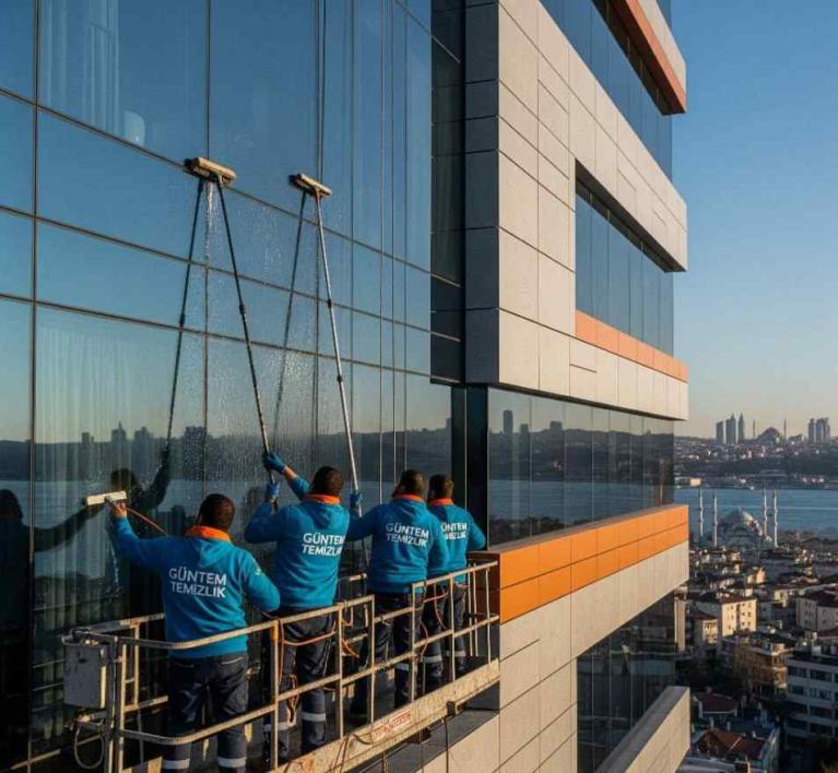 Yüksek bina dış cephe kompozit temizlik hizmeti