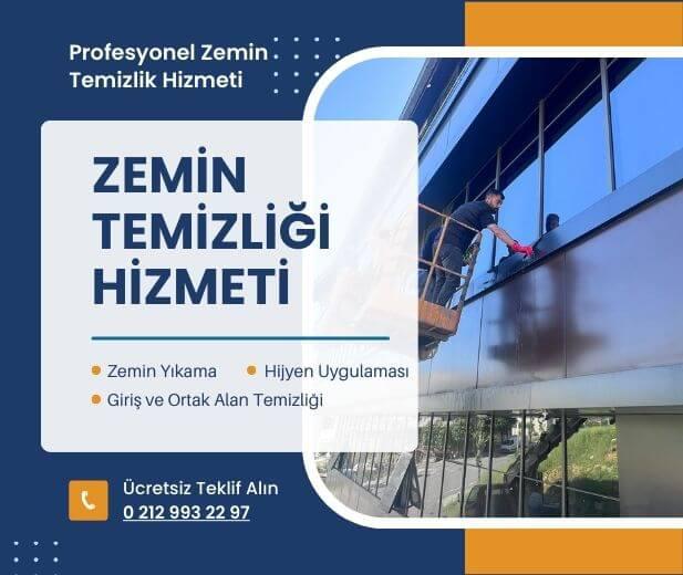 Giriş ve ortak alanlarda profesyonel zemin yıkama çalışması